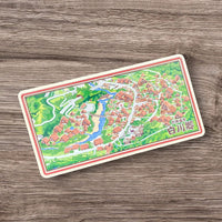 Gifu G Shirakawa-go map Magnet